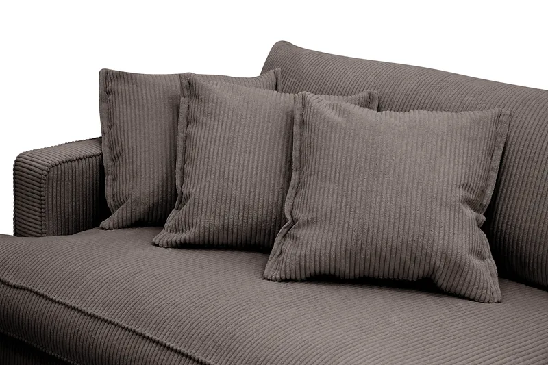 Rossita Lyx 3,5-seters Ekstra Dyp Sofa i Kordfløyel - Taupe - Møbler - Sofaer - 4 seter sofa