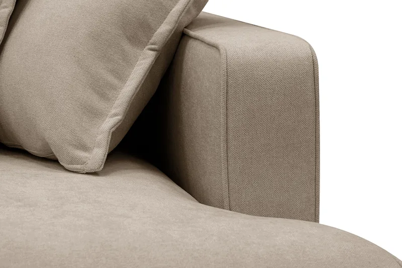 Rossita Lyx 3-seter Ekstra dyp Sofa i Stoff - Brun - Møbler - Sofaer - Sofa 3 seter