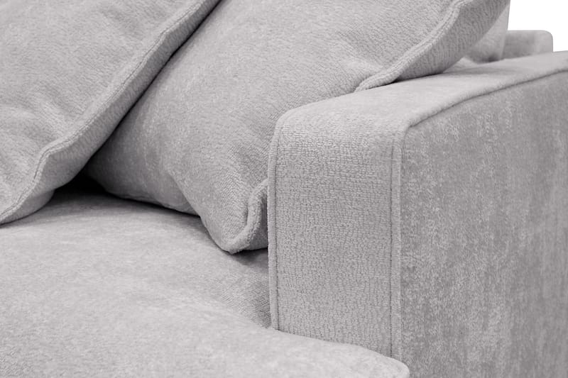 Rossita Lyx 3-seters ekstra dyp sofa i chenille - Grå - Møbler - Sofaer - Sofa 3 seter