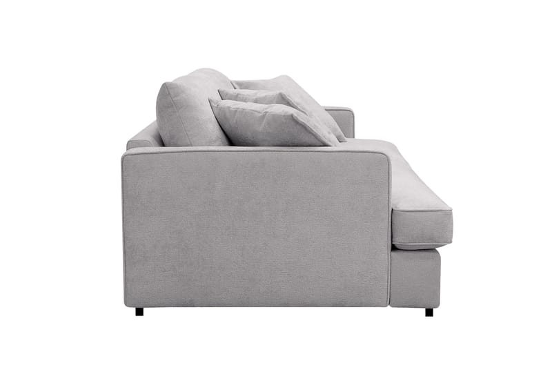 Rossita Lyx 3-seters ekstra dyp sofa i chenille - Grå - Møbler - Sofaer - Sofa 3 seter