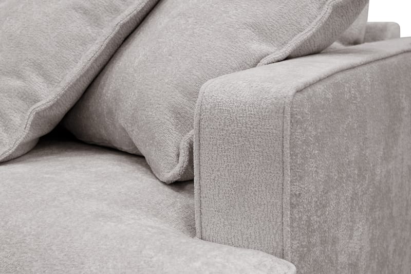 Rossita Lyx 3-seters ekstra dyp sofa i chenille - Grå/Brun - Møbler - Sofaer - Sofa 3 seter