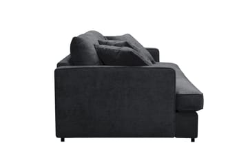 Rossita Lyx 3-seters ekstra dyp sofa i chenille - Svart - Møbler - Sofaer - Sofa 3 seter