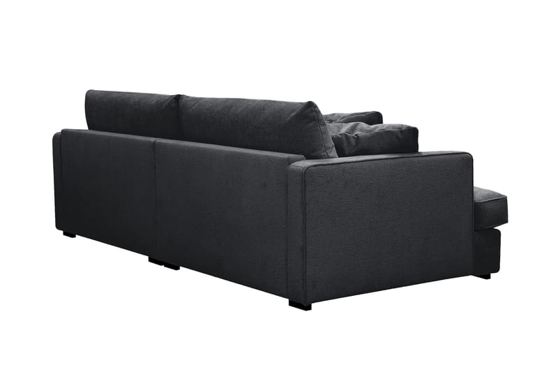 Rossita Lyx 3-seters ekstra dyp sofa i chenille - Svart - Møbler - Sofaer - Sofa 3 seter