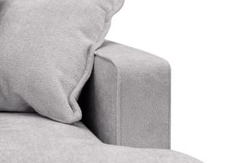 Rossita Lyx 3-seters ekstra dyp sofa i chenille - Trenza 03, Grå Chenille - Møbler - Sofaer - Sofa 3 seter