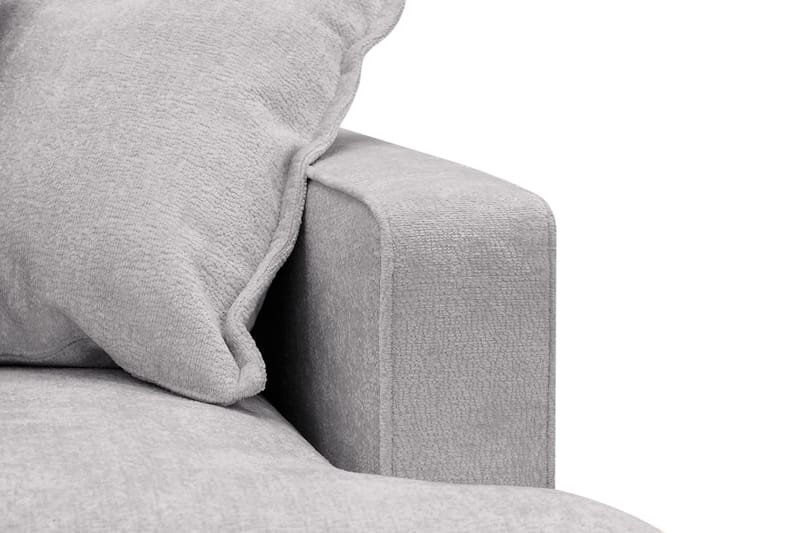 Rossita Lyx 3-seters ekstra dyp sofa i chenille - Trenza 03, Grå Chenille - Møbler - Sofaer - Sofa 3 seter