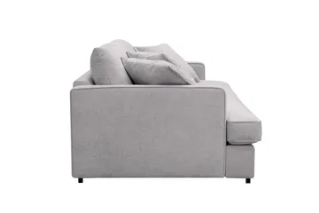 Rossita Lyx 3-seters ekstra dyp sofa i chenille - Trenza 03, Grå Chenille - Møbler - Sofaer - Sofa 3 seter