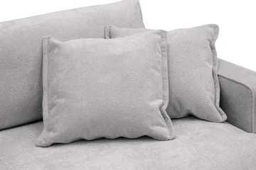 Rossita Lyx 3-seters ekstra dyp sofa i chenille - Trenza 03, Grå Chenille - Møbler - Sofaer - Sofa 3 seter