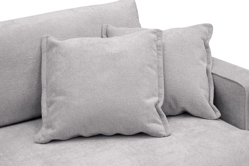 Rossita Lyx 3-seters ekstra dyp sofa i chenille - Trenza 03, Grå Chenille - Møbler - Sofaer - Sofa 3 seter