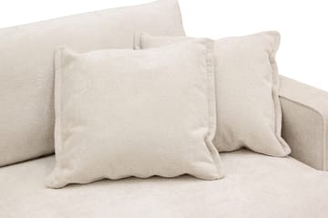 Rossita Lyx 3-seters ekstra dyp sofa i chenille - Trenza 06, Beige Chenille - Møbler - Sofaer - Sofa 3 seter
