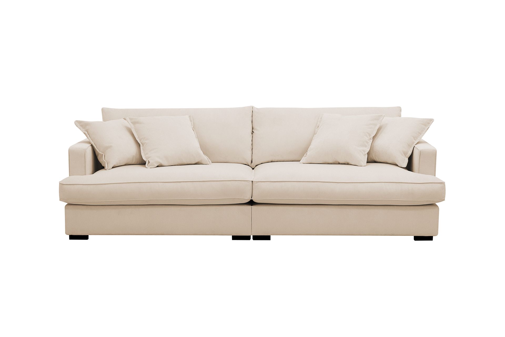 Rossita Lyx 3-seters ekstra dyp sofa i manchester - Beige