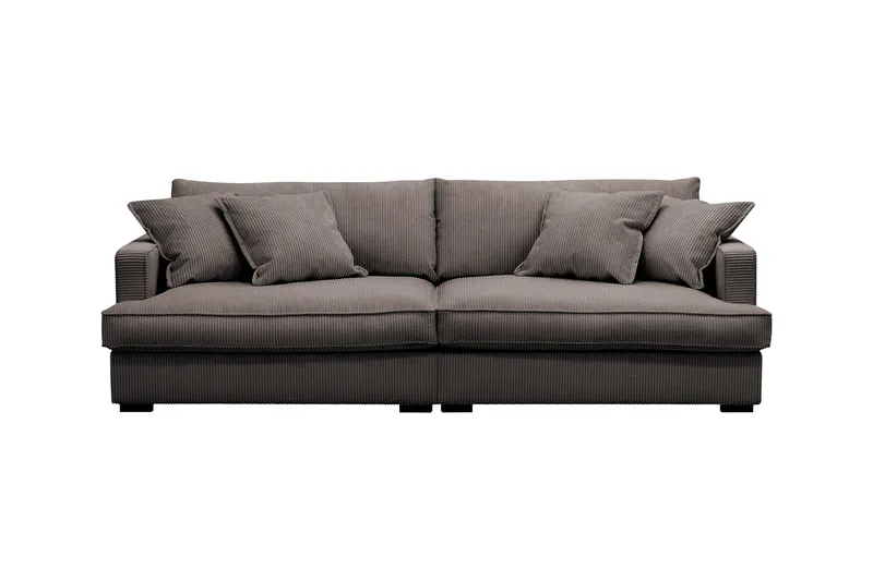 Rossita Lyx 3-seters ekstra dyp sofa i manchester - Brun - Møbler - Sofaer - Sofa 3 seter