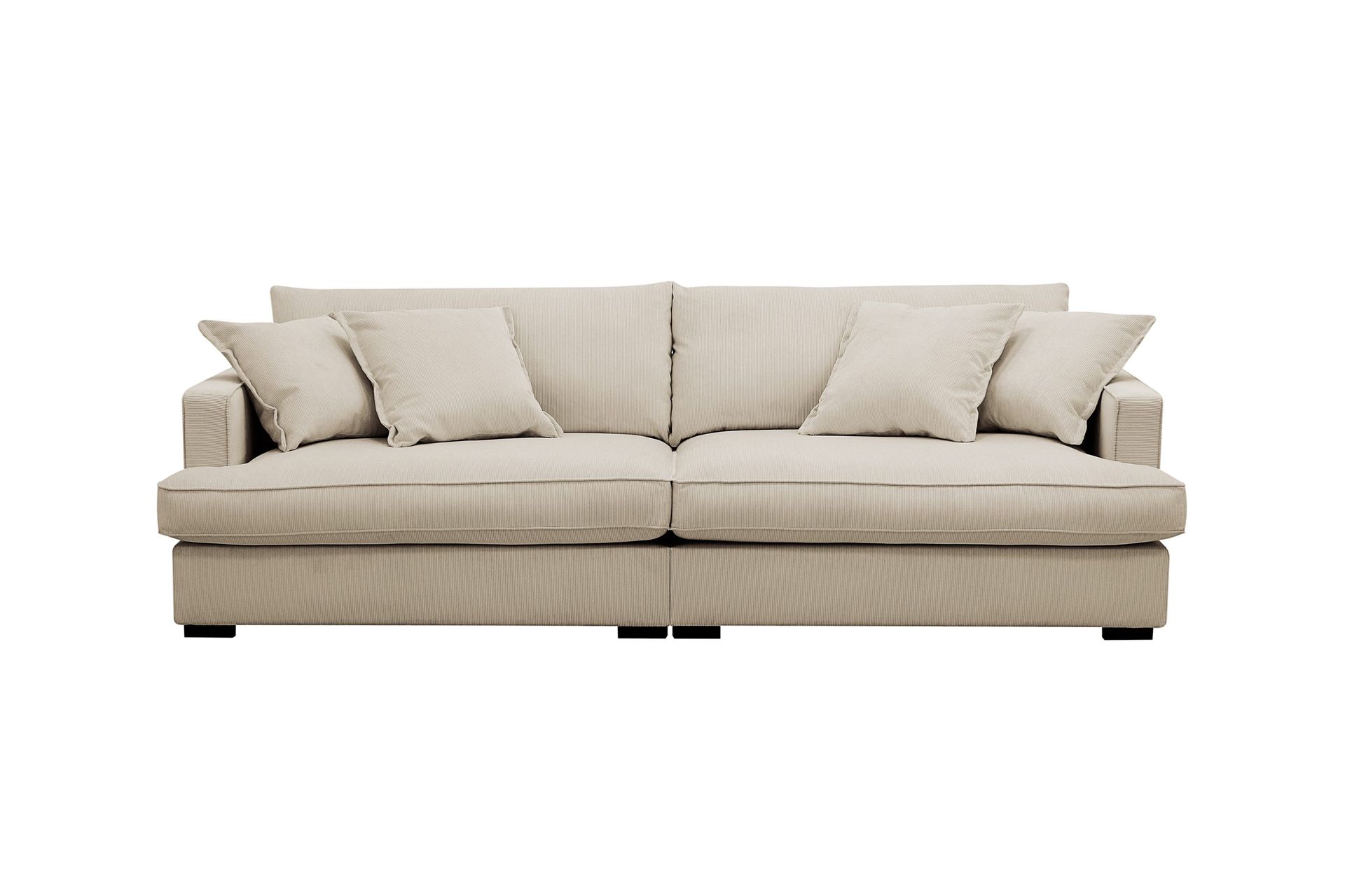Rossita Lyx 3-seters ekstra dyp sofa i manchester - Krem