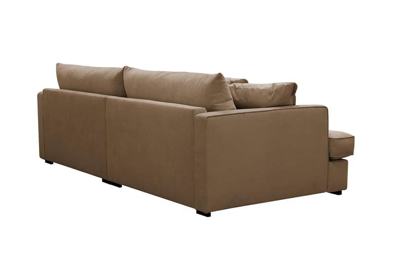 Rossita Lyx 3-seters ekstra dyp sofa i manchester - Lysebrun - Møbler - Sofaer - Sofa 3 seter