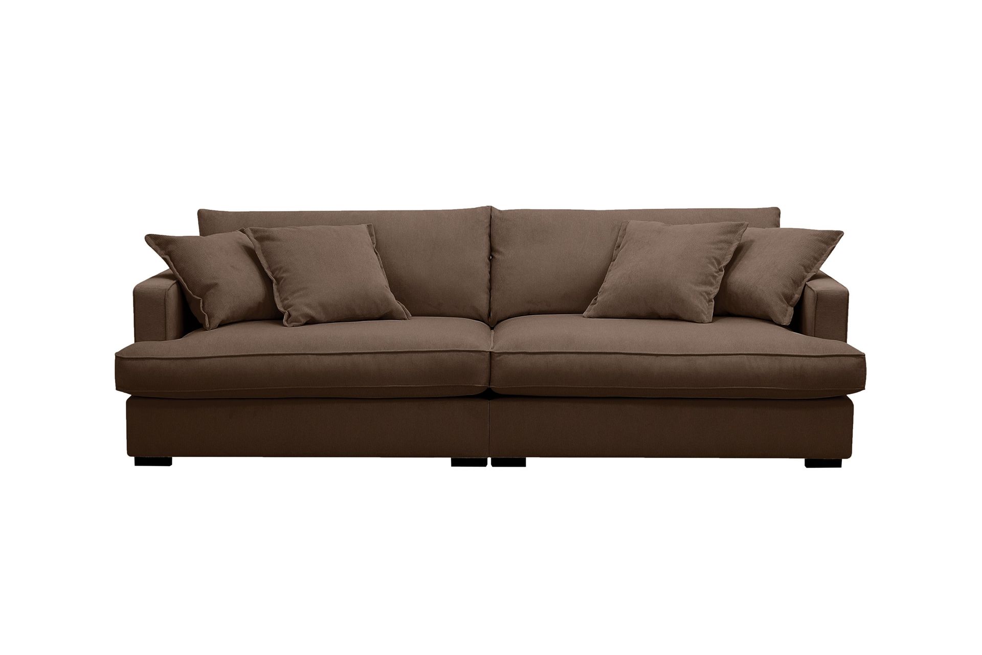 Rossita Lyx 3-seters ekstra dyp sofa i manchester - Mørkebrun