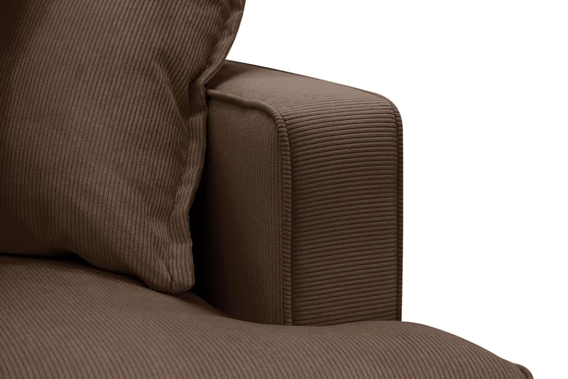 Rossita Lyx 3-seters ekstra dyp sofa i manchester - Mørkebrun - Møbler - Sofaer - Sofa 3 seter