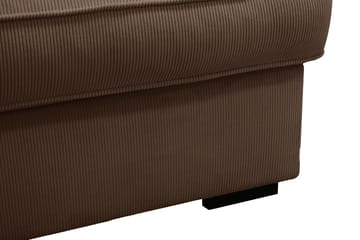 Rossita Lyx 3-seters ekstra dyp sofa i manchester - Mørkebrun - Møbler - Sofaer - Sofa 3 seter