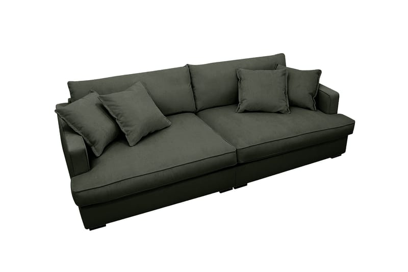 Rossita Lyx 3-seters ekstra dyp sofa i manchester - Mørkegrønn - Møbler - Sofaer - Sofa 3 seter