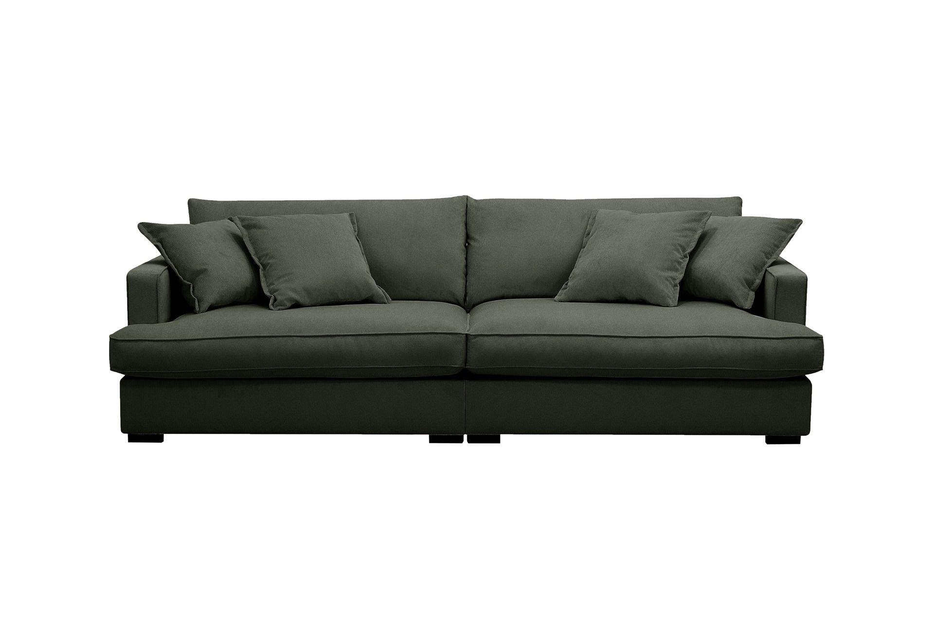 Rossita Lyx 3-seters ekstra dyp sofa i manchester - Mørkegrønn