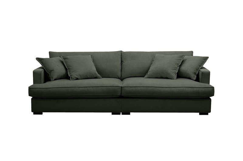 Rossita Lyx 3-seters ekstra dyp sofa i manchester - Mørkegrønn - Møbler - Sofaer - Sofa 3 seter