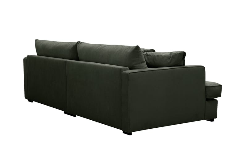 Rossita Lyx 3-seters ekstra dyp sofa i manchester - Mørkegrønn - Møbler - Sofaer - Sofa 3 seter
