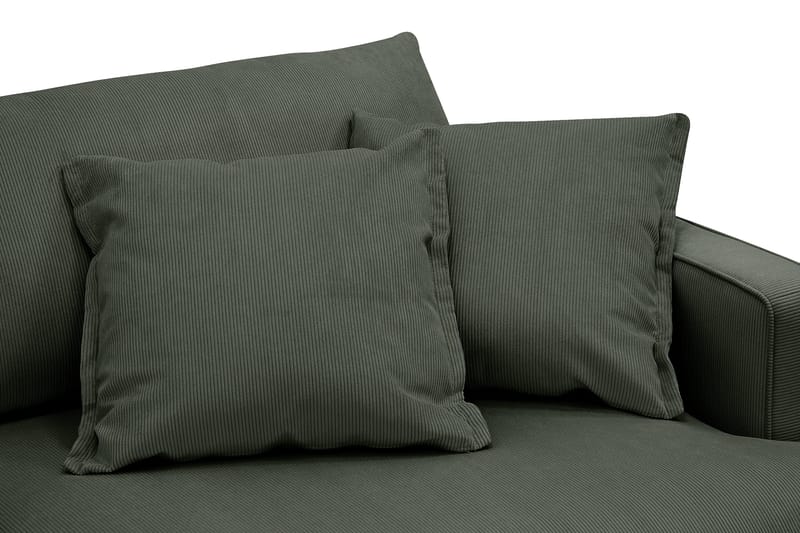 Rossita Lyx 3-seters ekstra dyp sofa i manchester - Mørkegrønn - Møbler - Sofaer - Sofa 3 seter