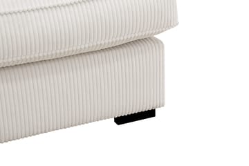 Rossita Lyx 3-seters ekstra dyp sofa i manchester - Offwhite - Møbler - Sofaer - Sofa 3 seter