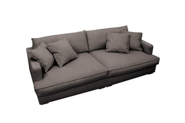 Rossita Lyx 3-seters ekstra dyp sofa i manchester - Taupe - Møbler - Sofaer - Sofa 3 seter