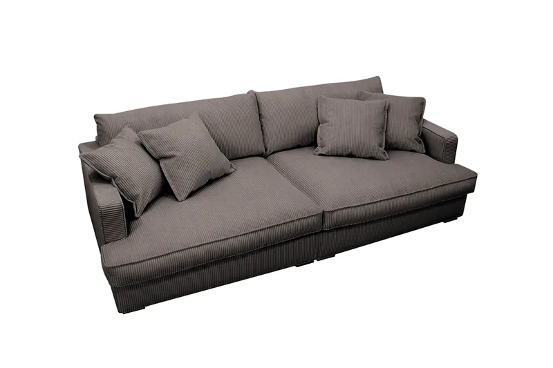 Rossita Lyx 3-seters ekstra dyp sofa i manchester - Taupe - Møbler - Sofaer - Sofa 3 seter