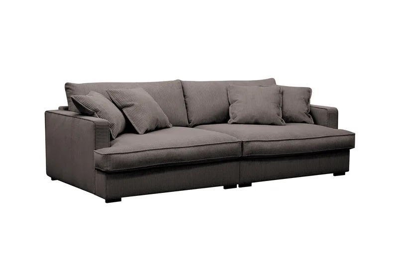 Rossita Lyx 3-seters ekstra dyp sofa i manchester - Taupe - Møbler - Sofaer - Sofa 3 seter