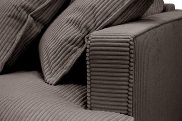 Rossita Lyx 3-seters ekstra dyp sofa i manchester - Taupe - Møbler - Sofaer - Sofa 3 seter