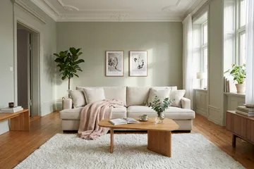 Rossita Lyx 3-seters ekstra dyp sofa i stoff - Beige - Møbler - Sofaer - Sofa 3 seter