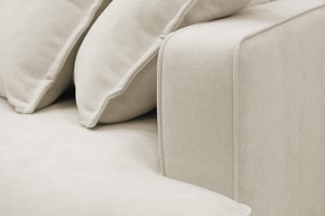 Rossita Lyx 3-seters ekstra dyp sofa i stoff - Beige - Møbler - Sofaer - Sofa 3 seter