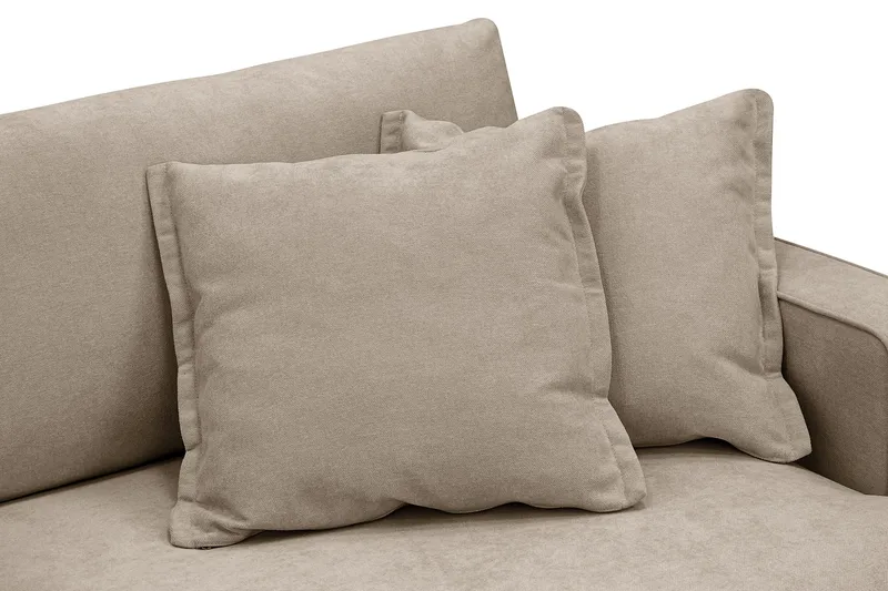 Rossita Lyx 3-seters ekstra dyp sofa i stoff - Brun - Møbler - Sofaer - Sofa 3 seter