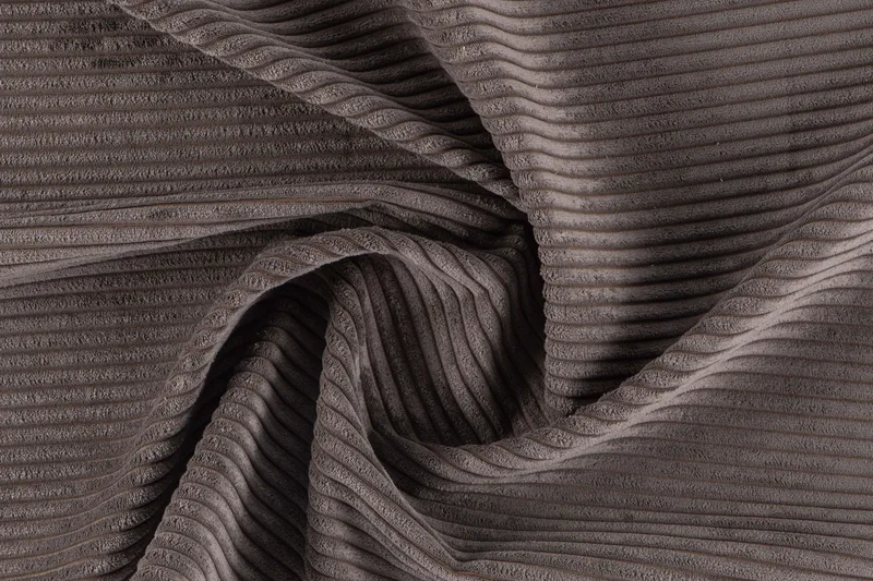 Rossita Lyx 4-seter Ekstra dyp Manchestersofa - Mørkegrå Kordfløyel - Møbler - Sofaer - Fløyel sofaer