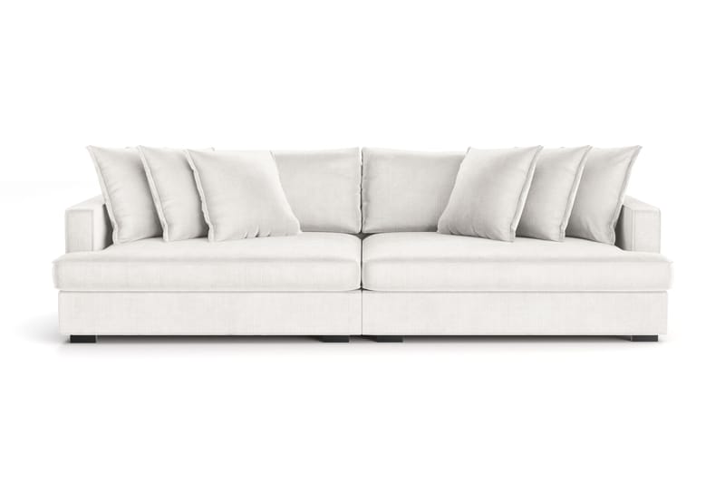 Rossita Lyx 4-seter Ekstra dyp Manchestersofa - Offwhite Manchester - Møbler - Sofaer - Fløyel sofaer