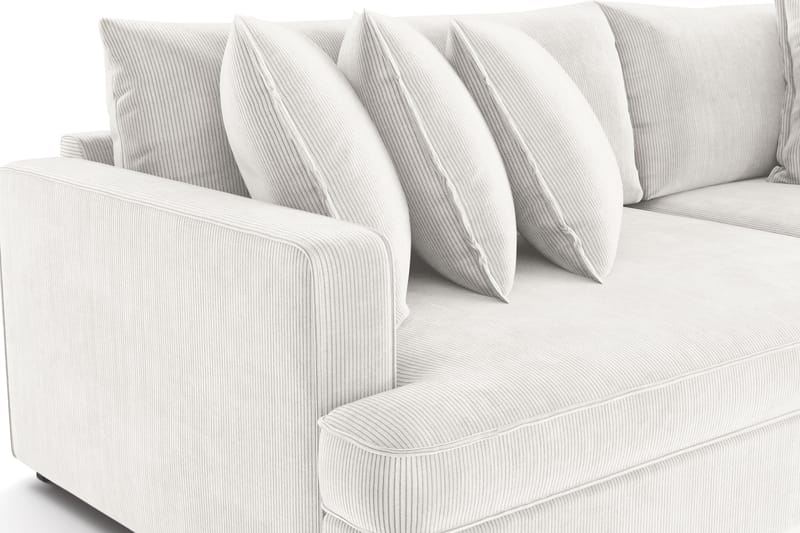Rossita Lyx 4-seter Ekstra dyp Manchestersofa - Offwhite Manchester - Møbler - Sofaer - Fløyel sofaer