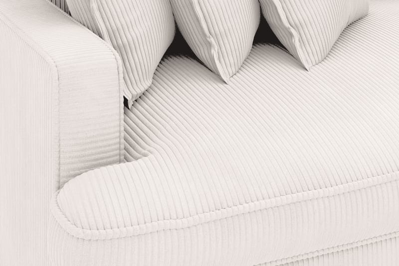 Rossita Lyx 4-seter Ekstra dyp Manchestersofa - Offwhite Manchester - Møbler - Sofaer - Fløyel sofaer