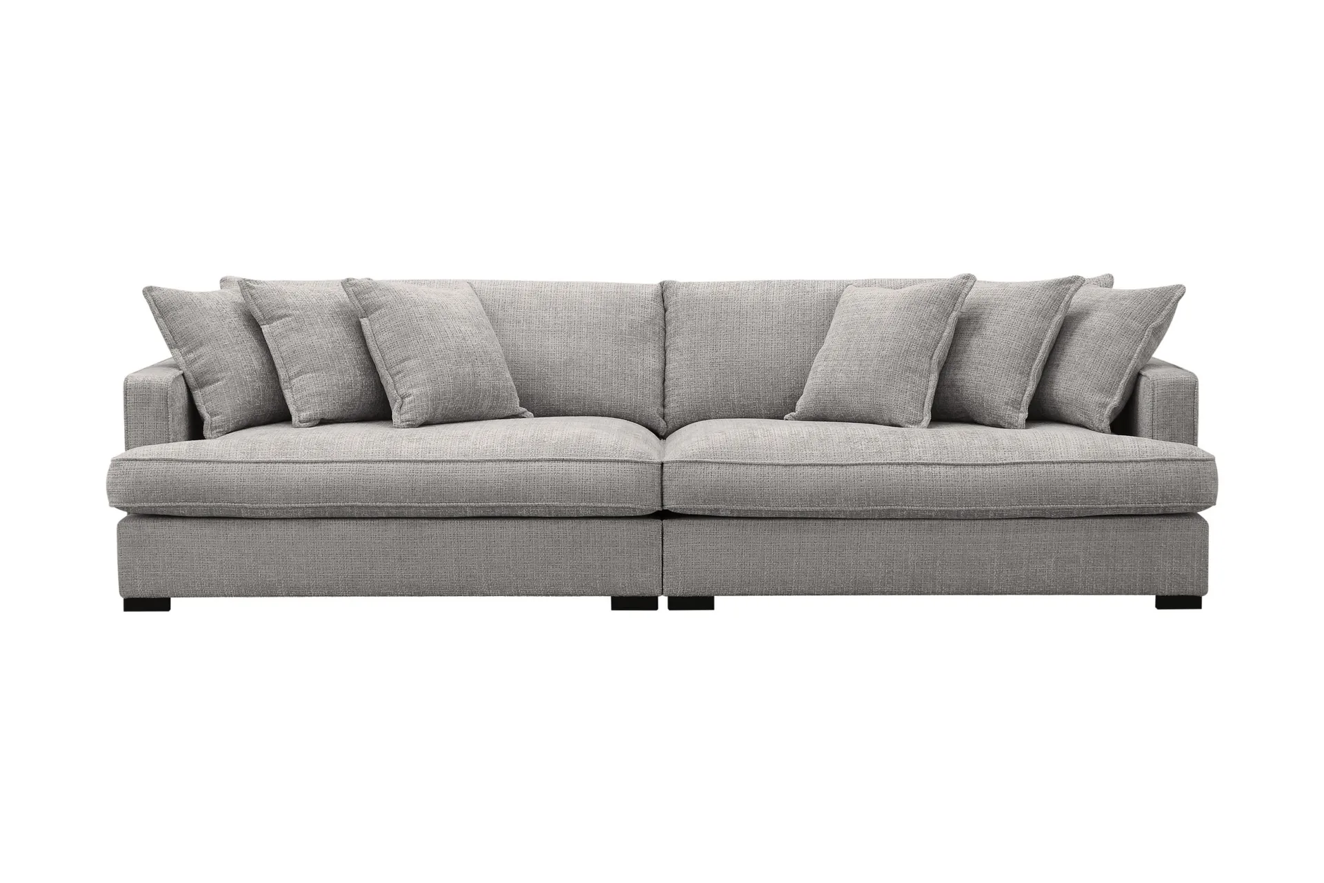Rossita Lyx 4-seters Ekstra Dyp Sofa i Chenille - Lys grå