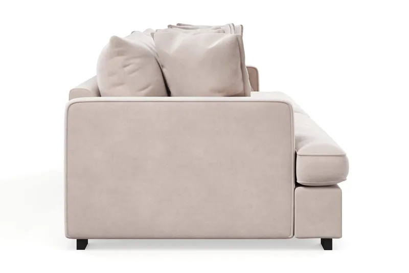 Rossita Lyx 4-seters Ekstra Dyp Sofa i Fløyel - Beige - Møbler - Sofaer - Fløyel sofaer