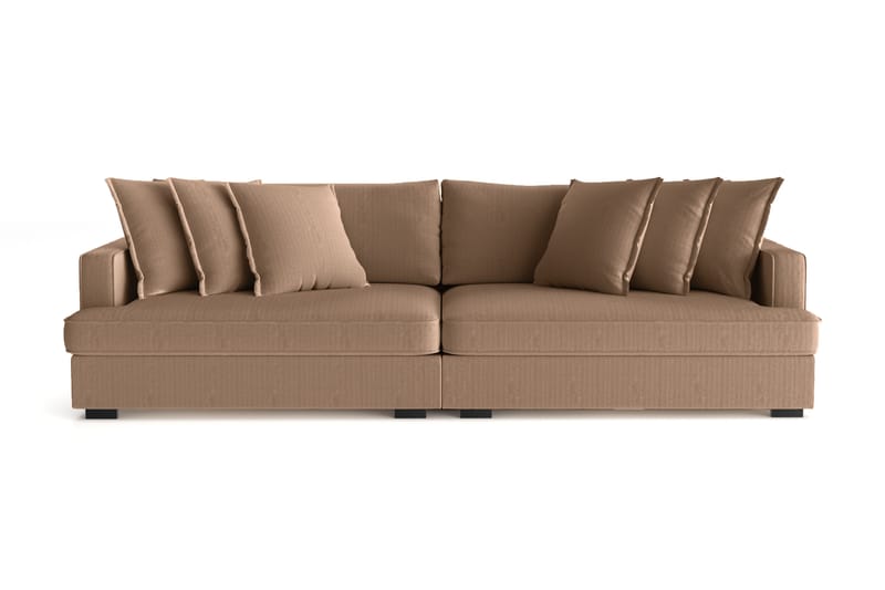 Rossita Lyx 4-seters Ekstra Dyp Sofa i Kordfløyel - Brun - Møbler - Sofaer - 4 seter sofa