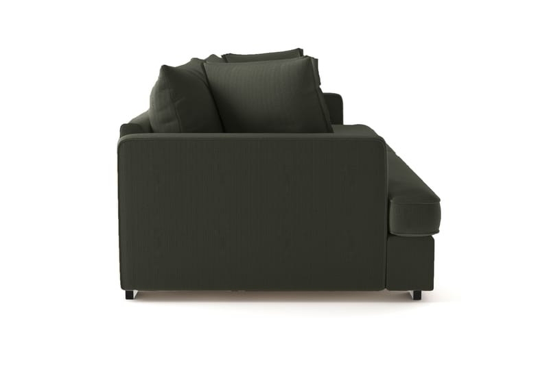 Rossita Lyx 4-seters Ekstra Dyp Sofa i Kordfløyel - Mørkegrønn - Møbler - Sofaer - 4 seter sofa