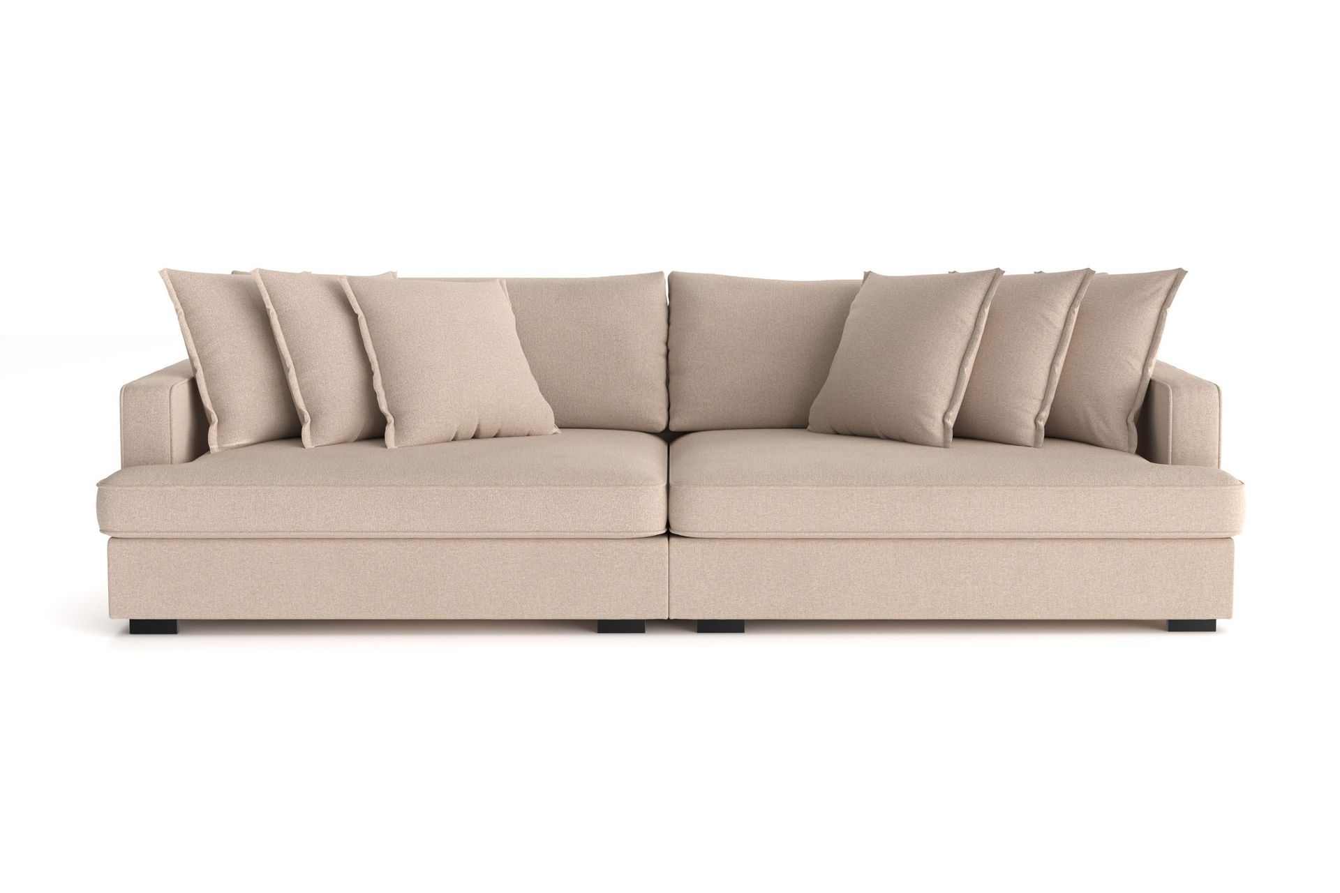 Rossita Lyx 4-seters Ekstra Dyp Sofa i Stoff - Beige
