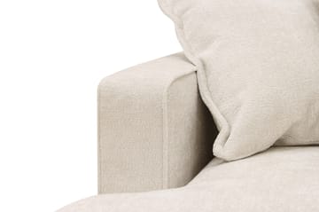 Rossita Lyx 5-seters høyrevendt U-formet ekstra dyp sofa med divan og sjeselong i chenille - Trenza 06, Beige Chenille - Møbler - Sofaer - U-sofa