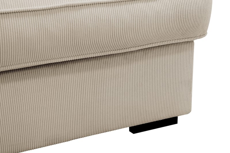 Rossita Lyx 5-seters høyrevendt U-formet ekstra dyp sofa med divan og sjeselong i manchester - Krem - Møbler - Sofaer - U-sofa