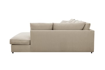Rossita Lyx 5-seters høyrevendt U-formet ekstra dyp sofa med divan og sjeselong i manchester - Krem - Møbler - Sofaer - U-sofa