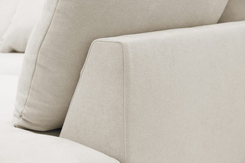 Rossita Lyx 5-seters høyrevendt U-formet ekstra dyp sofa med divan og sjeselong i stoff - Beige - Møbler - Sofaer - U-sofa