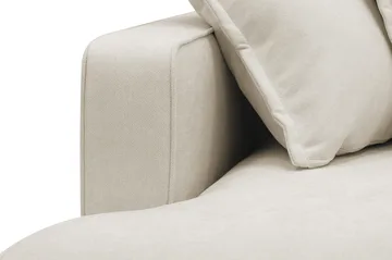 Rossita Lyx 5-seters høyrevendt U-formet ekstra dyp sofa med divan og sjeselong i stoff - Beige - Møbler - Sofaer - U-sofa