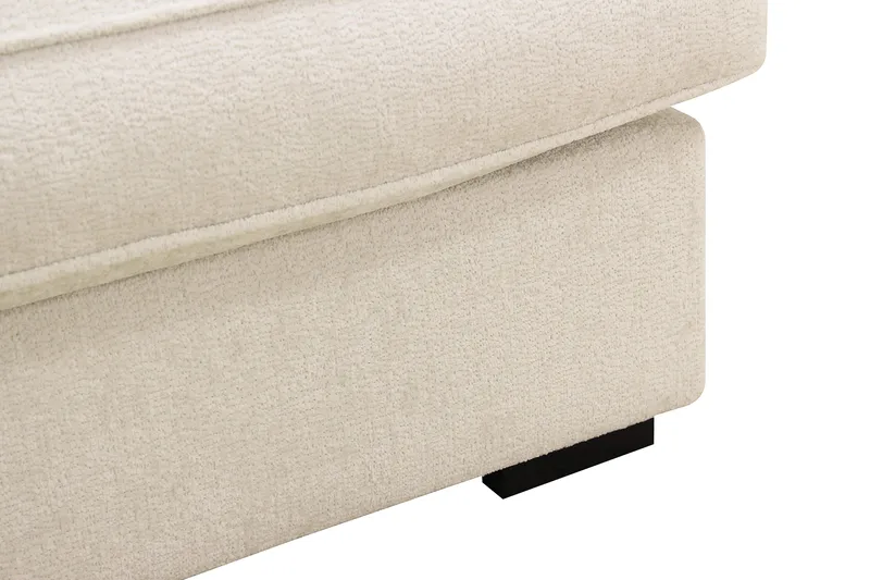 Rossita Lyx 5-seters venstrevendt U-formet ekstra dyp sofa med divan og sjeselong i chenille - Beige - Møbler - Sofaer - U-sofa