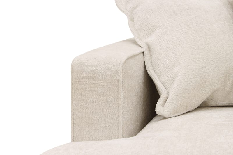 Rossita Lyx 5-seters venstrevendt U-formet ekstra dyp sofa med divan og sjeselong i chenille - Beige - Møbler - Sofaer - U-sofa