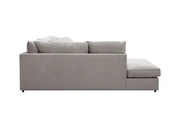 Rossita Lyx 5-seters venstrevendt U-formet ekstra dyp sofa med divan og sjeselong i chenille - Grå/Brun - Møbler - Sofaer - U-sofa